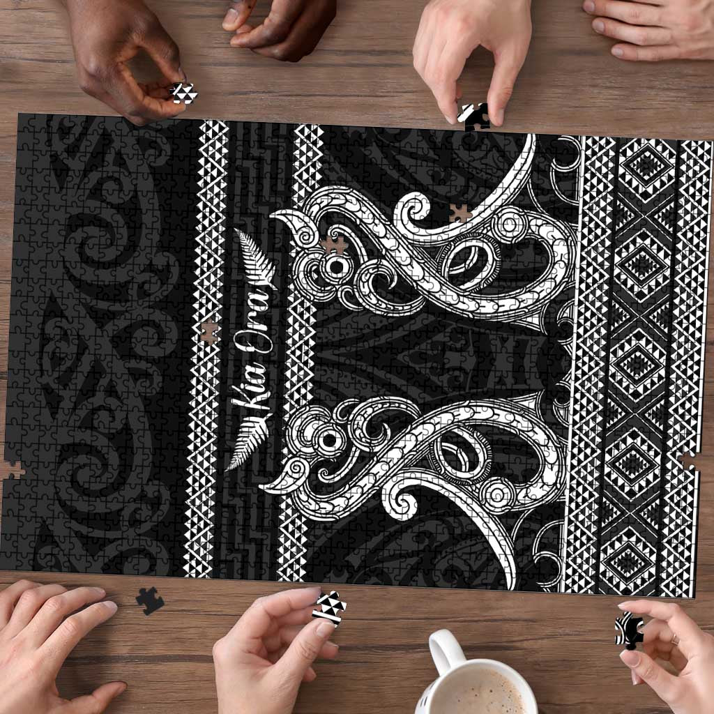 Kia Ora New Zealand Puzzle Maori Language Week Pango Taniko Motif - Vibe Hoodie