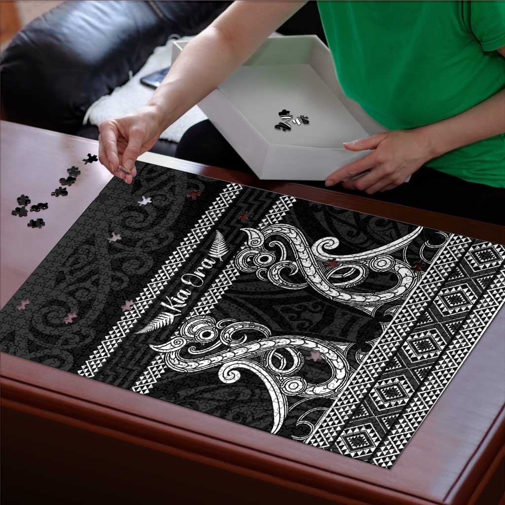 Kia Ora New Zealand Puzzle Maori Language Week Pango Taniko Motif - Vibe Hoodie