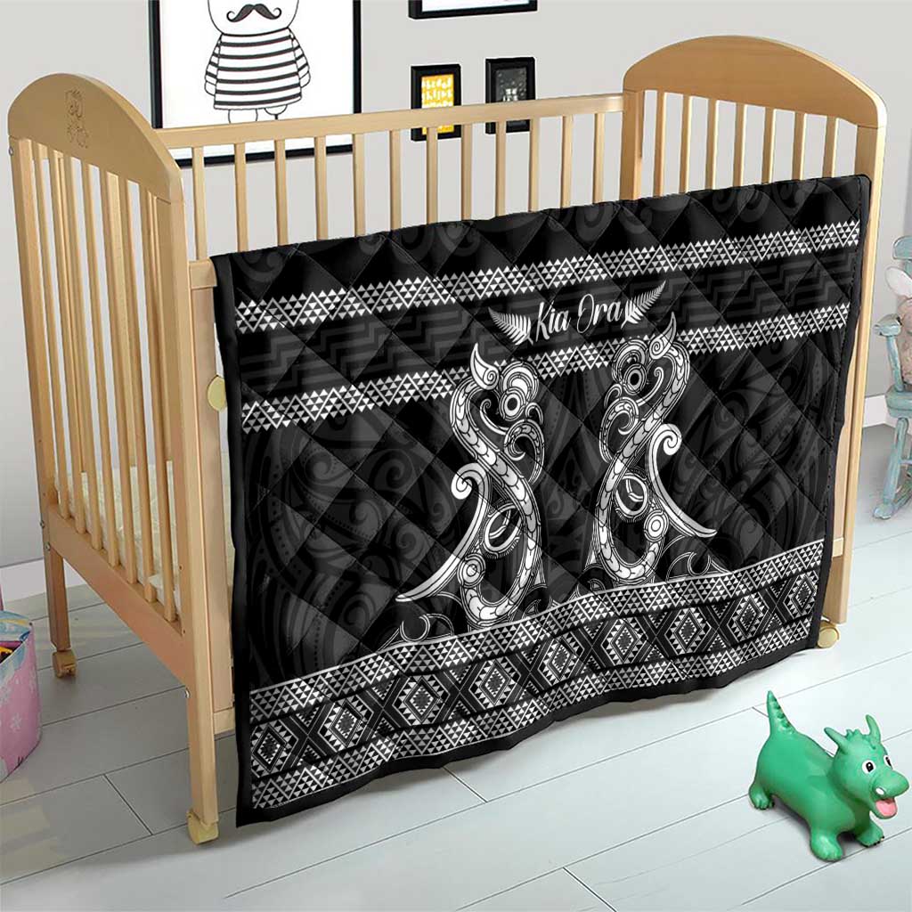 Kia Ora New Zealand Quilt Maori Language Week Pango Taniko Motif - Vibe Hoodie