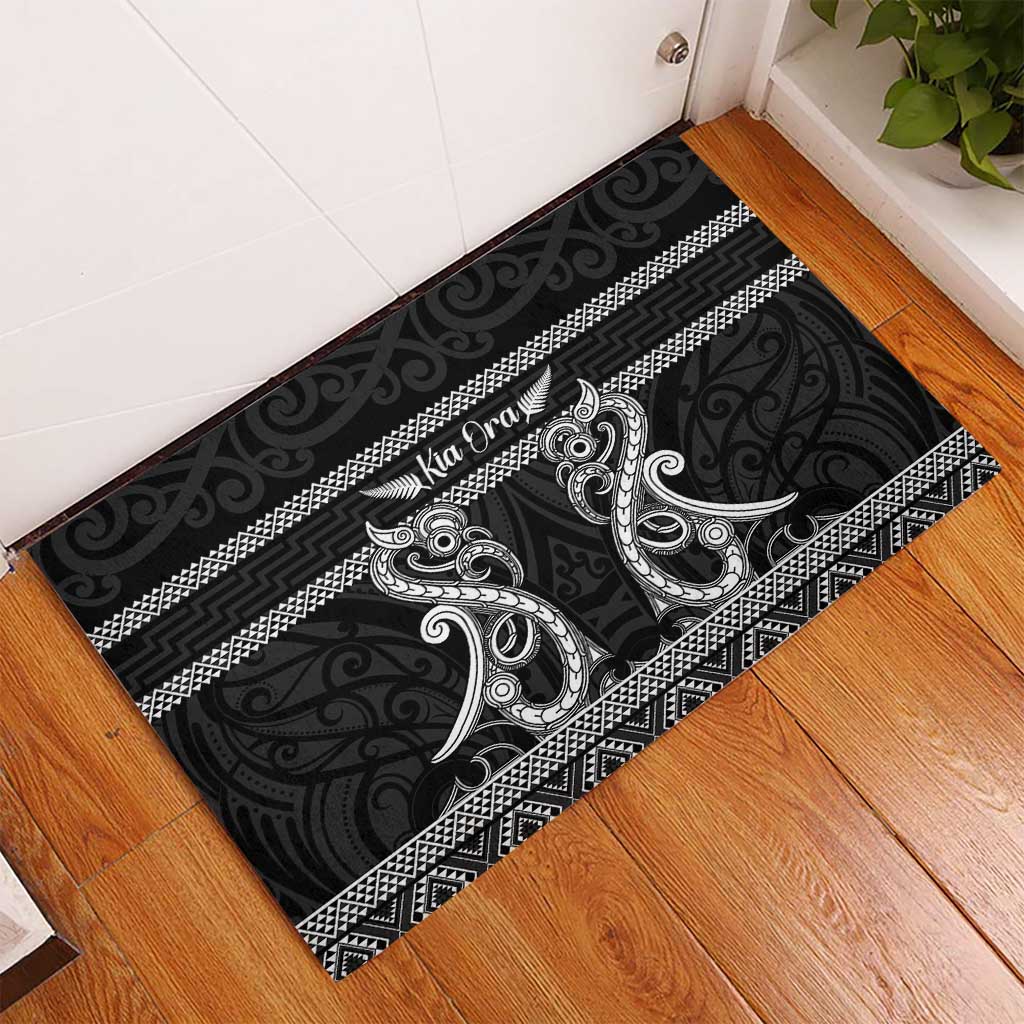 Kia Ora New Zealand Rubber Doormat Maori Language Week Pango Taniko Motif - Vibe Hoodie