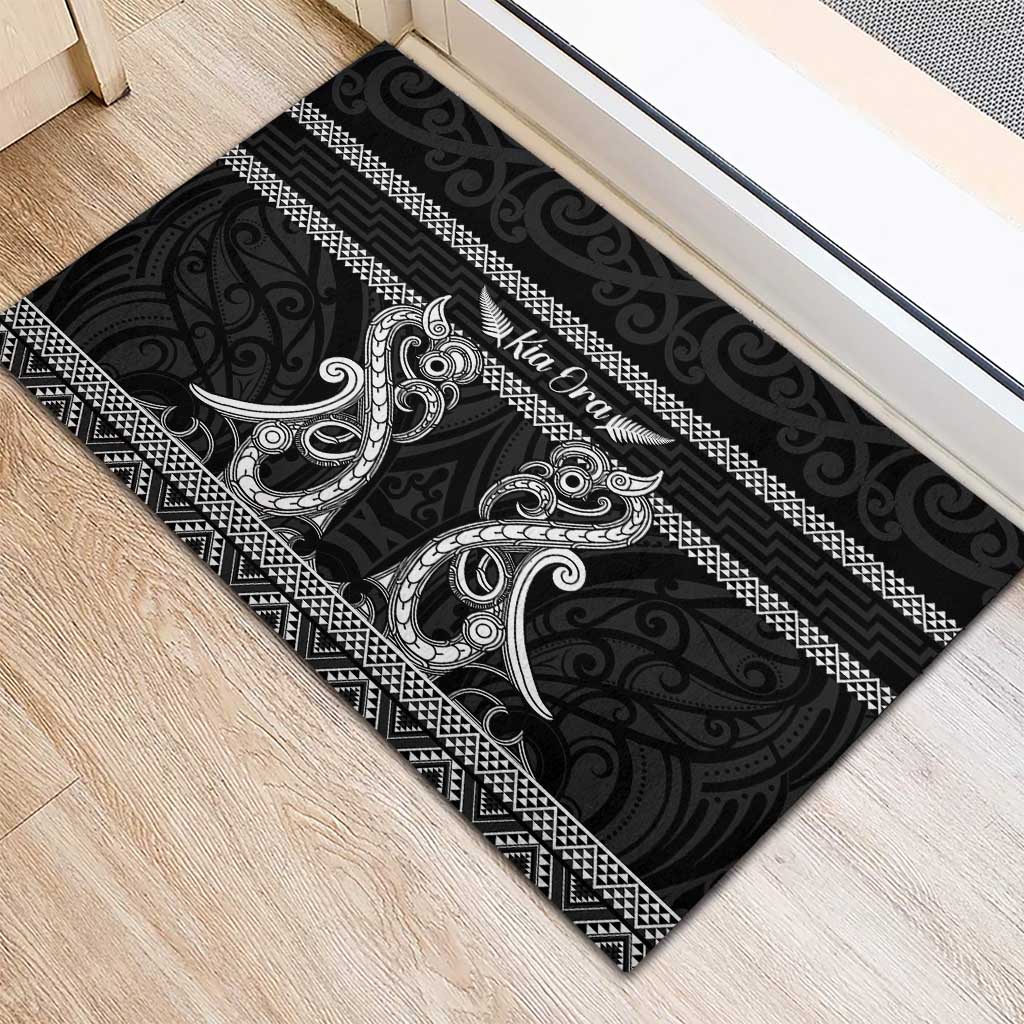 Kia Ora New Zealand Rubber Doormat Maori Language Week Pango Taniko Motif - Vibe Hoodie