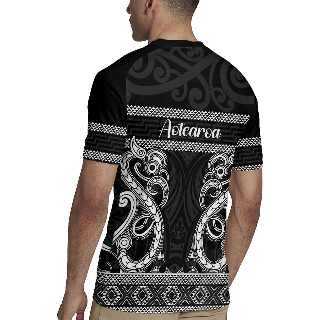 Kia Ora New Zealand Rugby Jersey Maori Language Week Pango Taniko Motif - Vibe Hoodie