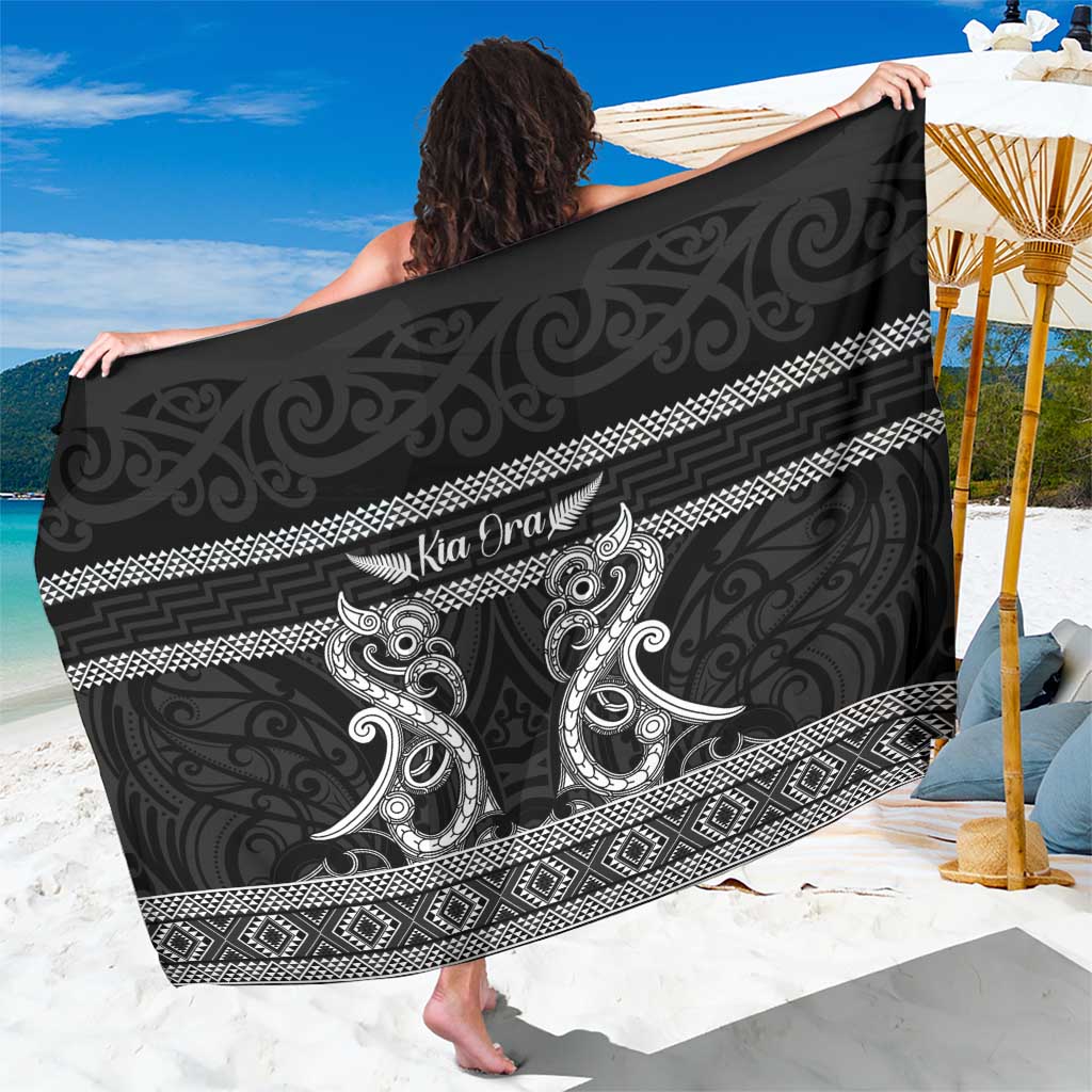 Kia Ora New Zealand Sarong Maori Language Week Pango Taniko Motif - Vibe Hoodie