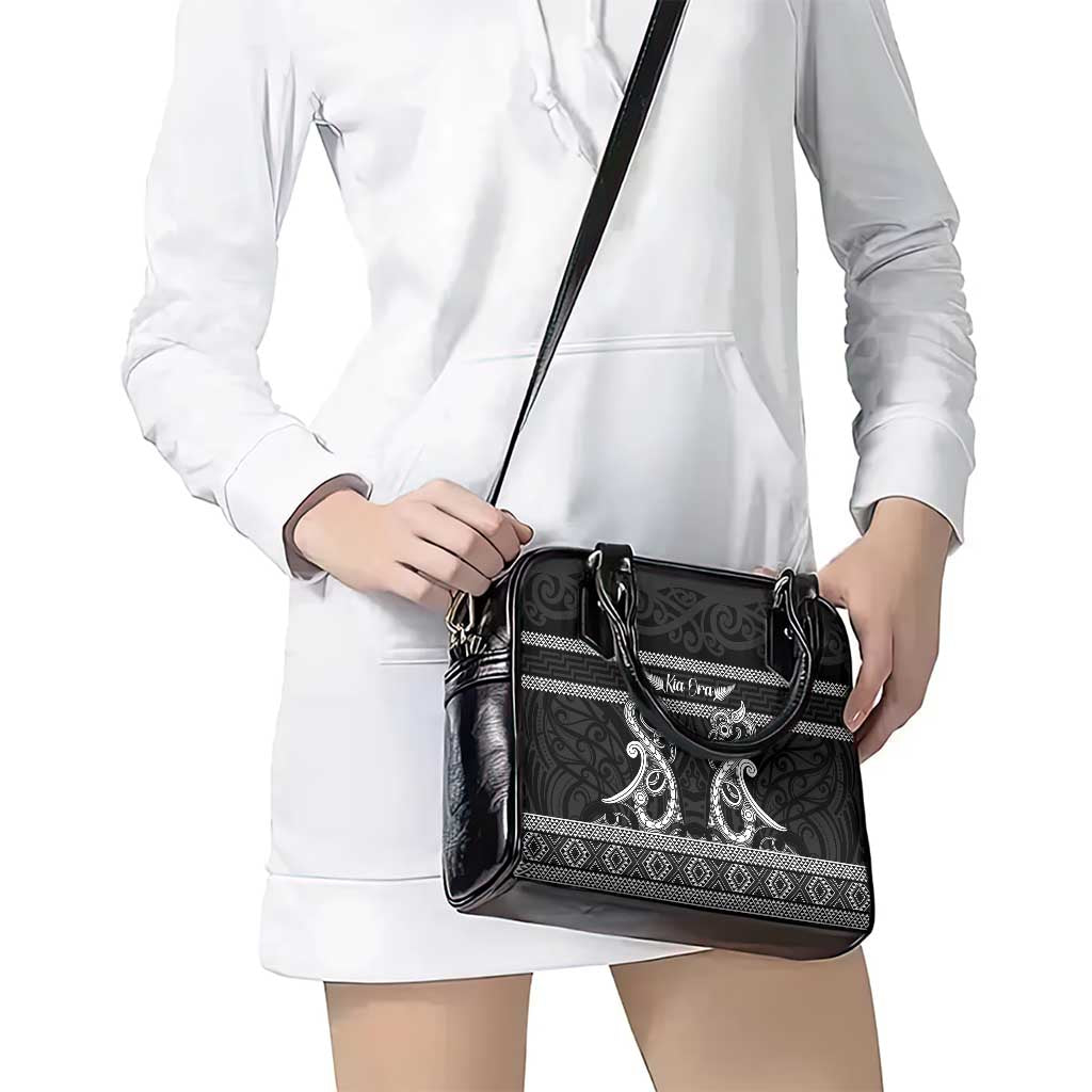 Kia Ora New Zealand Shoulder Handbag Maori Language Week Pango Taniko Motif - Vibe Hoodie