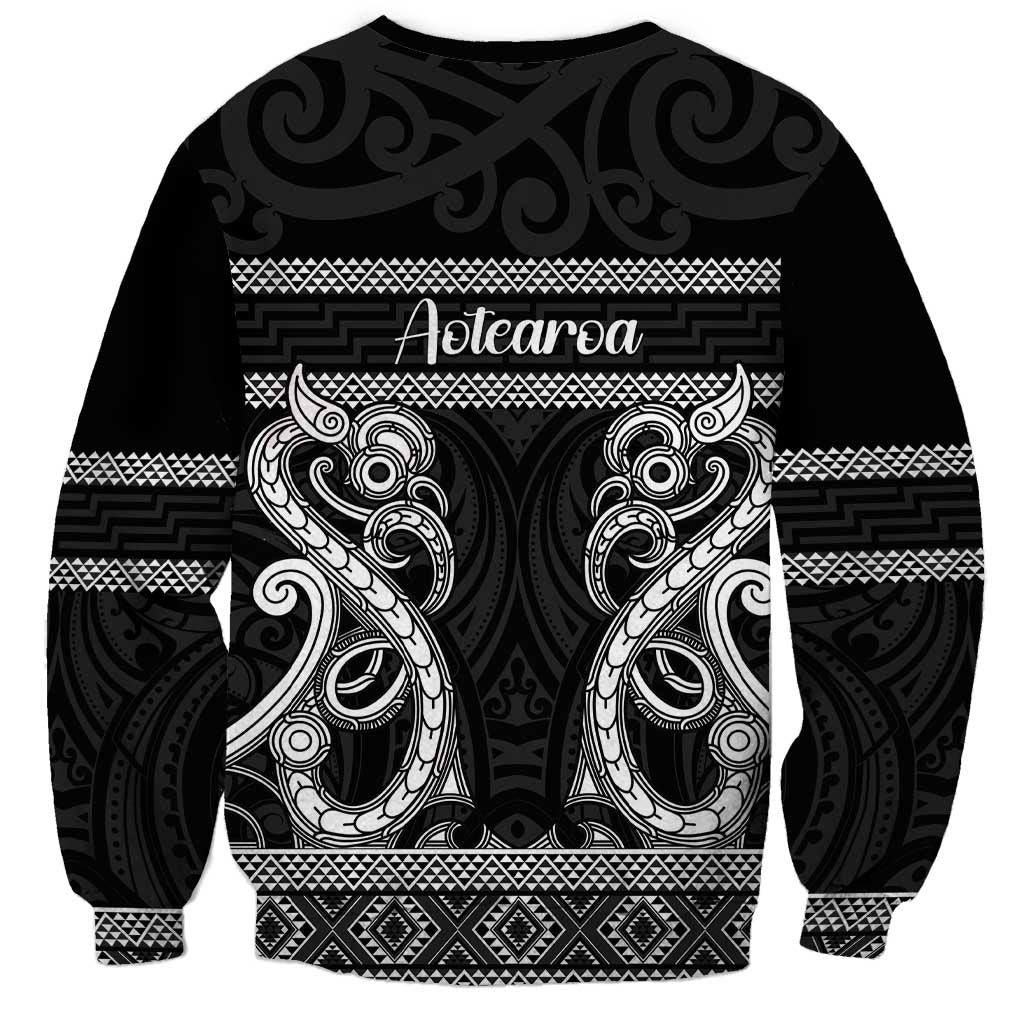 Kia Ora New Zealand Sweatshirt Maori Language Week Pango Taniko Motif - Vibe Hoodie