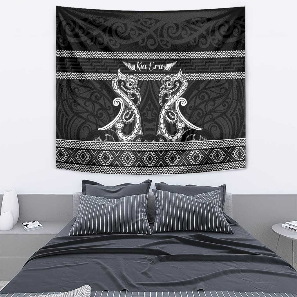 Kia Ora New Zealand Tapestry Maori Language Week Pango Taniko Motif - Vibe Hoodie