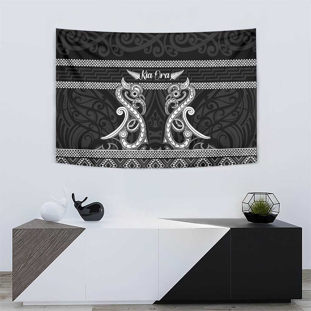 Kia Ora New Zealand Tapestry Maori Language Week Pango Taniko Motif - Vibe Hoodie