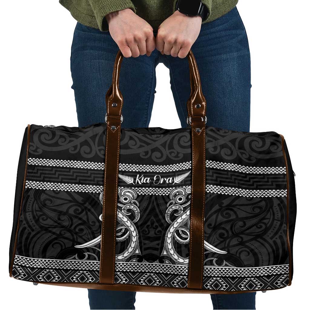 Kia Ora New Zealand Travel Bag Maori Language Week Pango Taniko Motif - Vibe Hoodie