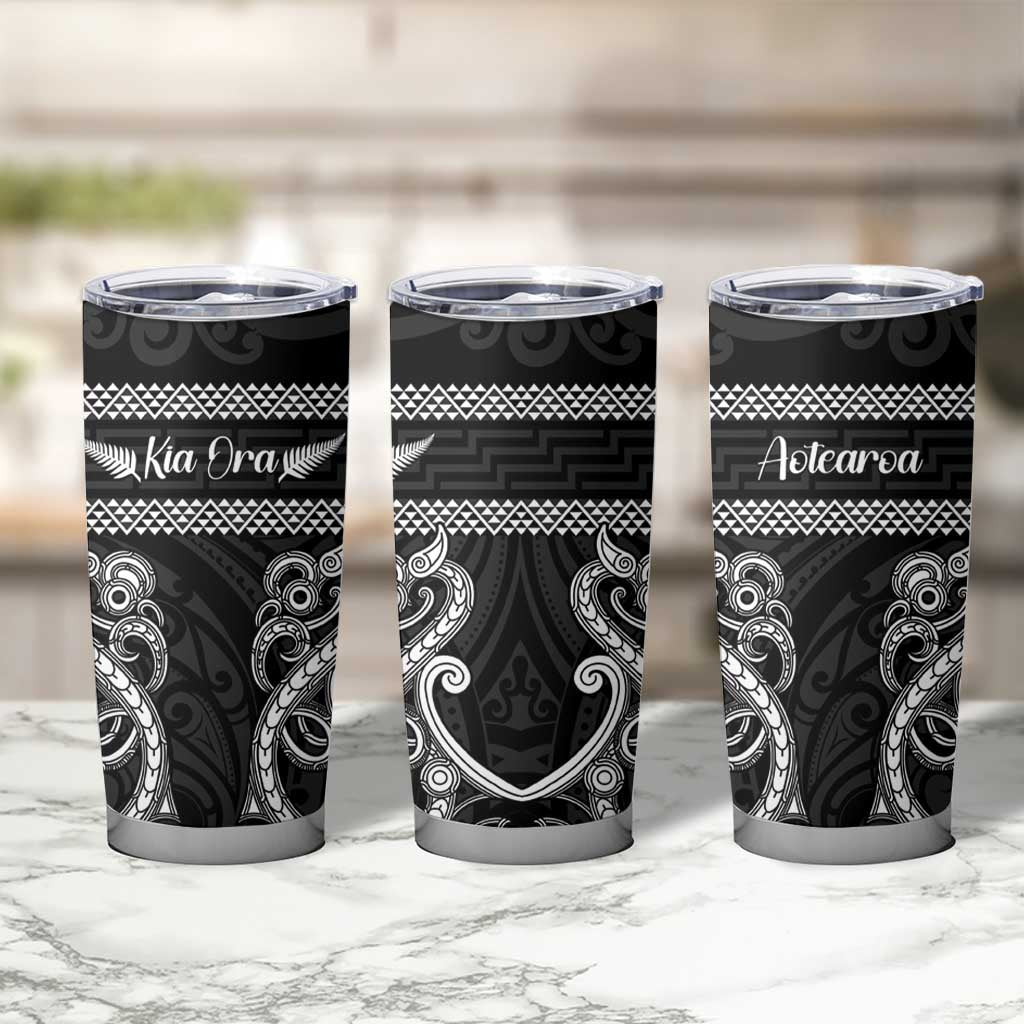 Kia Ora New Zealand Tumbler Cup Maori Language Week Pango Taniko Motif - Vibe Hoodie