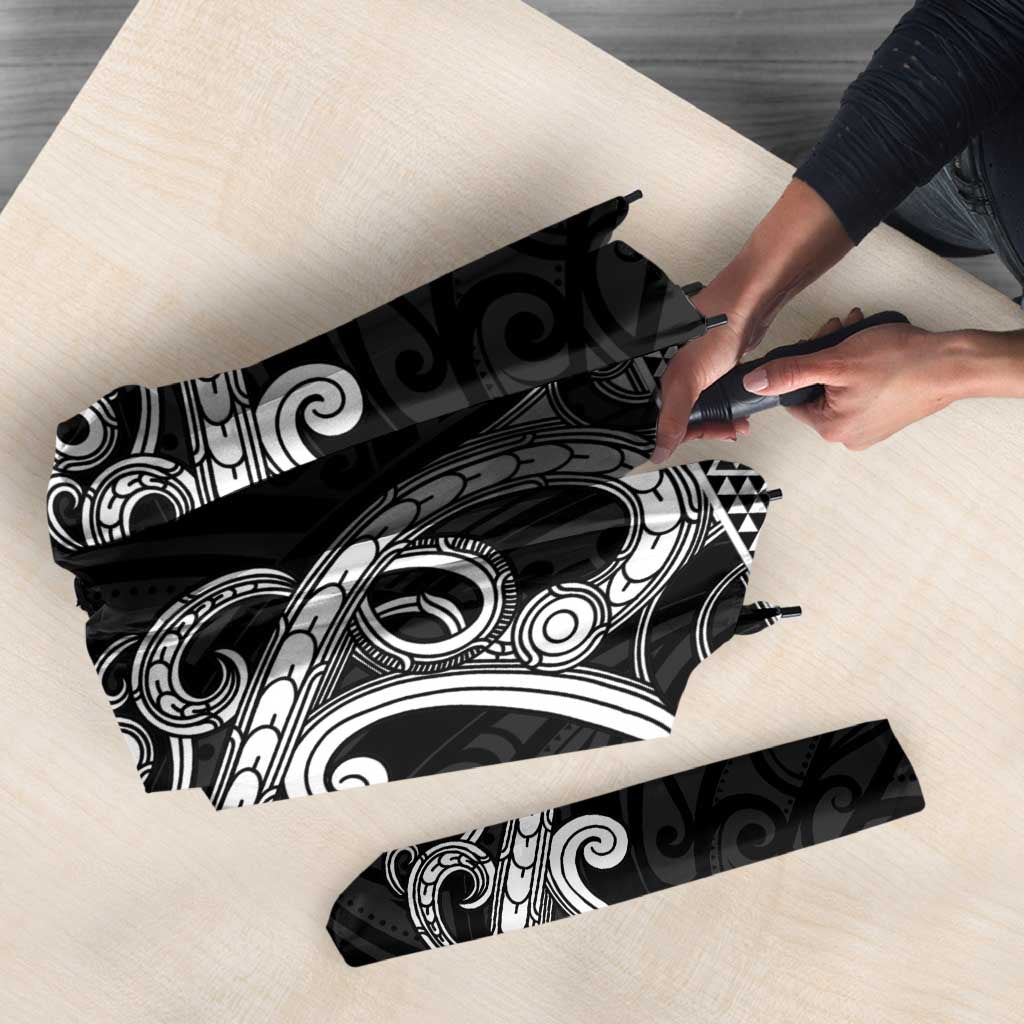 Kia Ora New Zealand Umbrella Maori Language Week Pango Taniko Motif - Vibe Hoodie