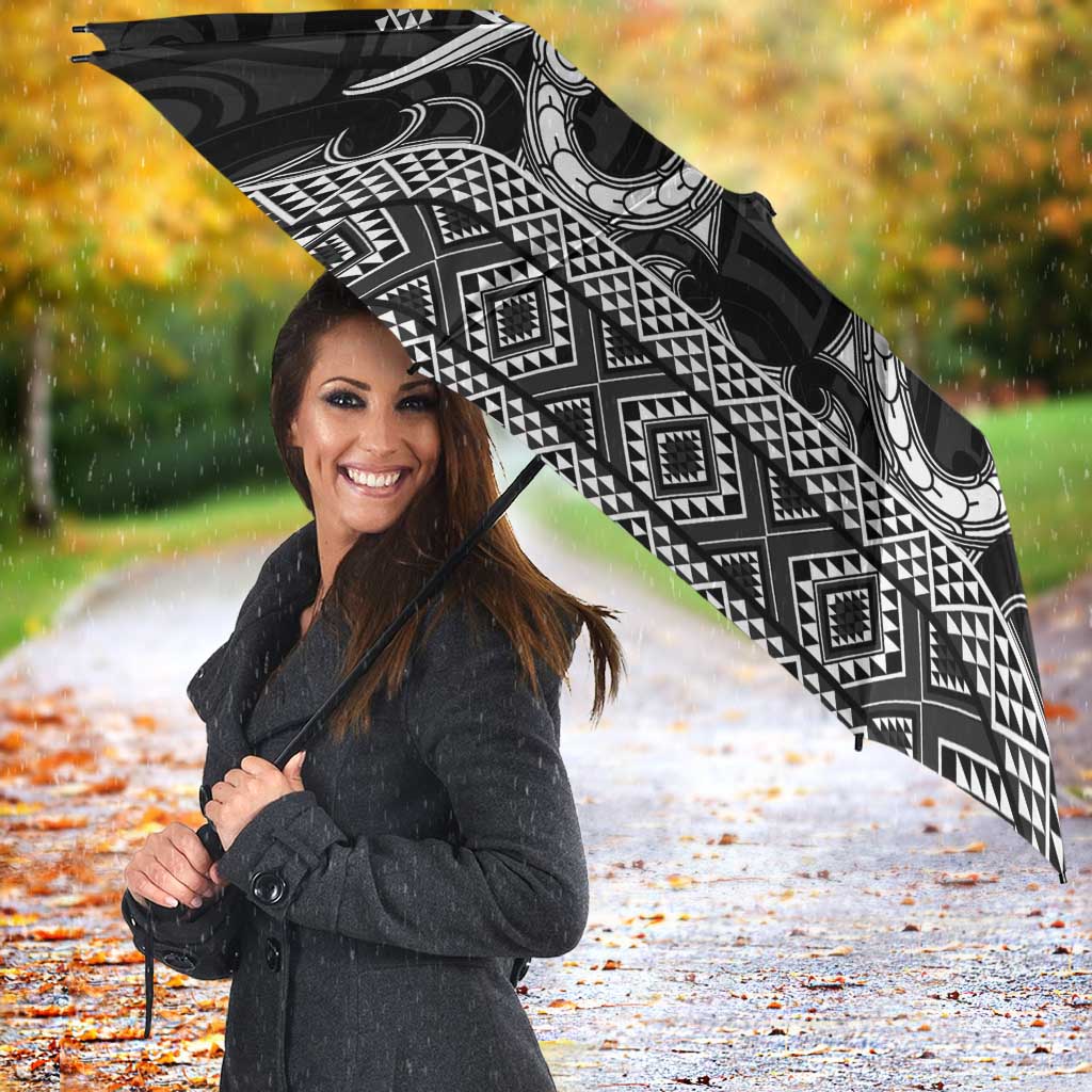 Kia Ora New Zealand Umbrella Maori Language Week Pango Taniko Motif - Vibe Hoodie