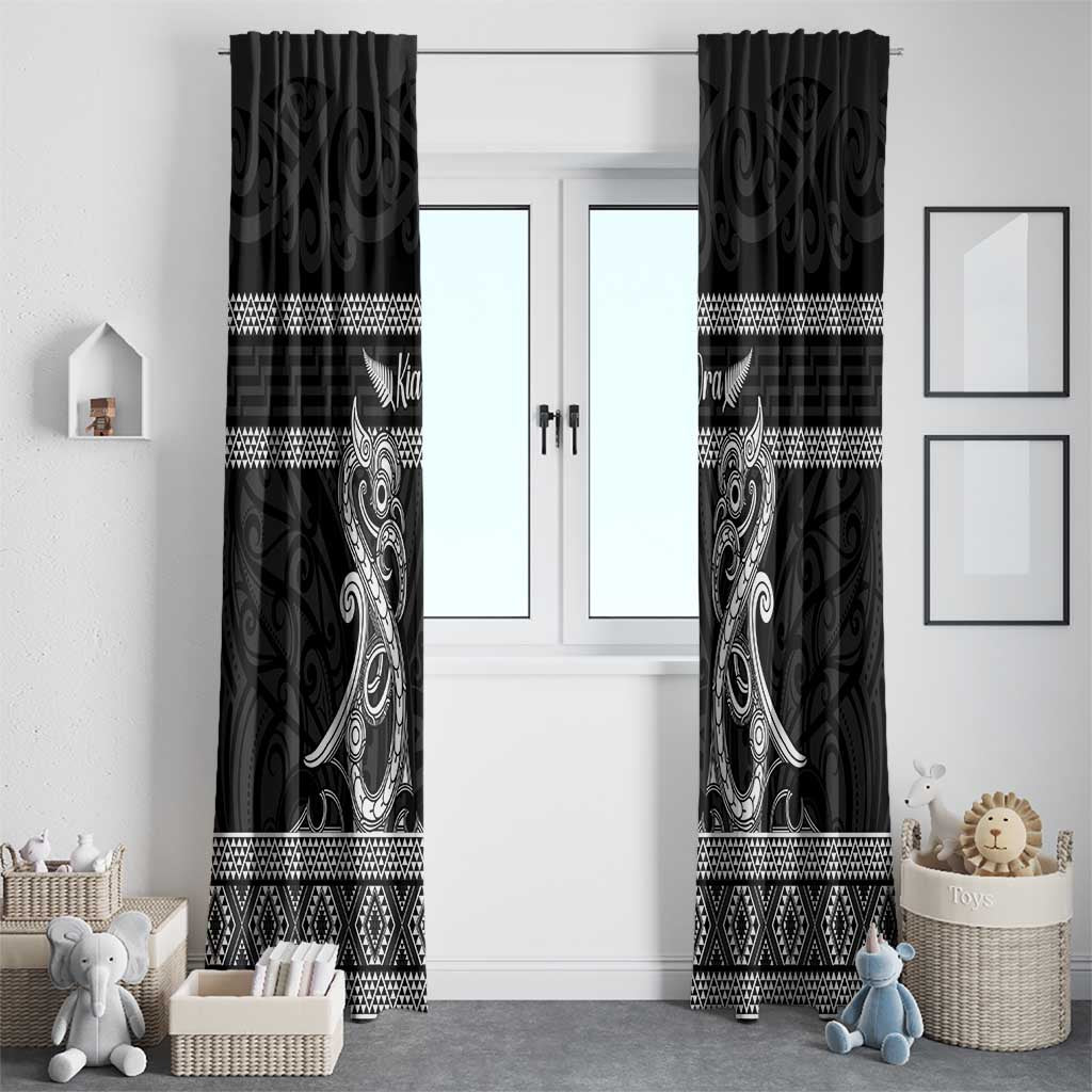 Kia Ora New Zealand Window Curtain Maori Language Week Pango Taniko Motif - Vibe Hoodie