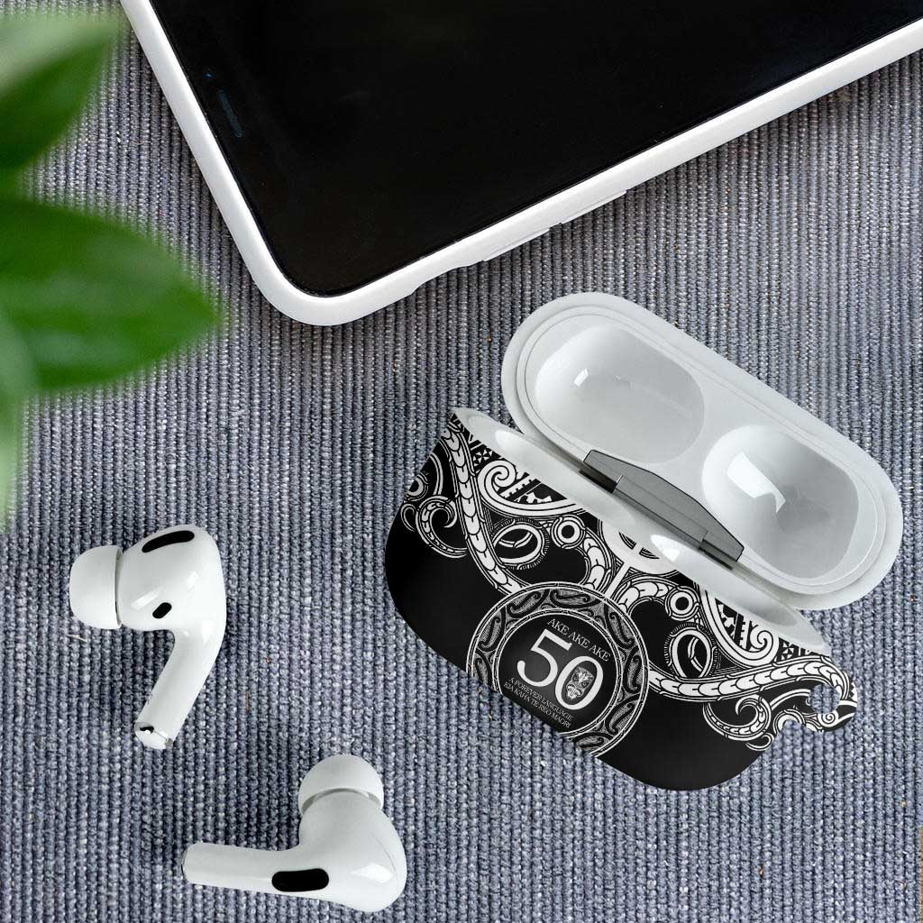 Kia Kaha Te Reo Maori New Zealand AirPods Case 50th Anniversary Ake Ake Ake - Vibe Hoodie