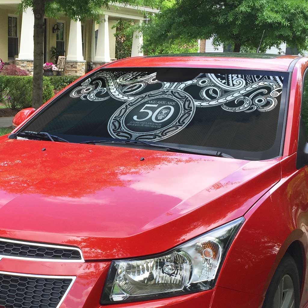 Kia Kaha Te Reo Maori New Zealand Auto Sun Shade 50th Anniversary Ake Ake Ake - Vibe Hoodie