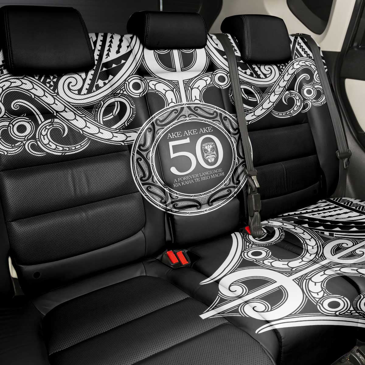 Kia Kaha Te Reo Maori New Zealand Back Car Seat Cover 50th Anniversary Ake Ake Ake - Vibe Hoodie