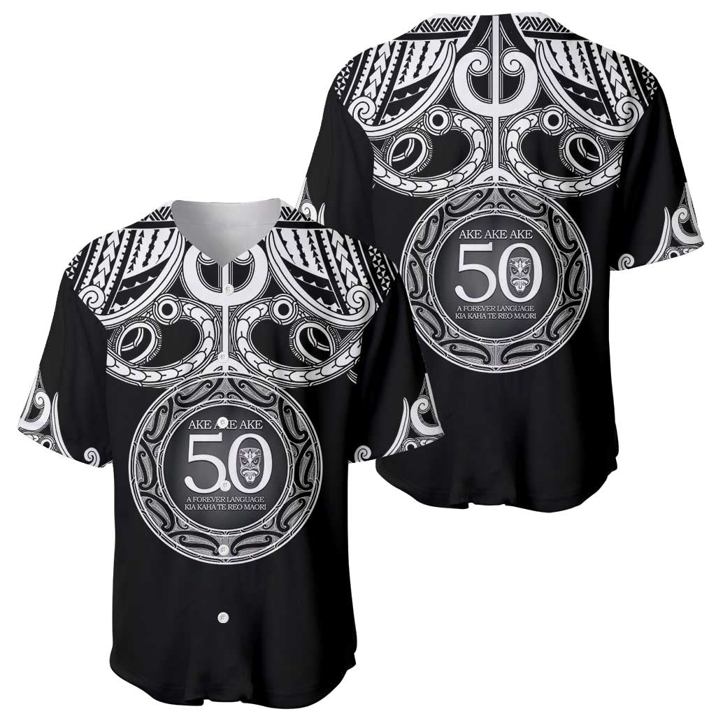 Kia Kaha Te Reo Maori New Zealand Baseball Jersey 50th Anniversary Ake Ake Ake - Vibe Hoodie