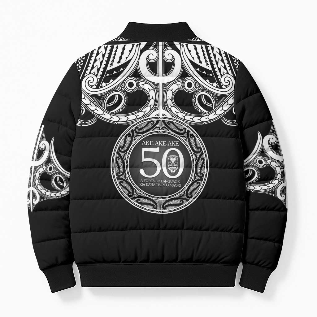 Kia Kaha Te Reo Maori New Zealand Bomber Puffer Jacket 50th Anniversary Ake Ake Ake - Vibe Hoodie