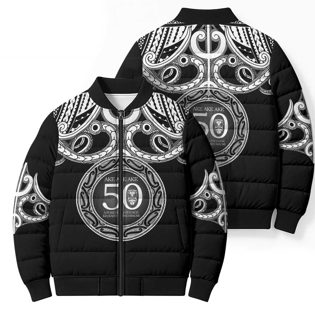 Kia Kaha Te Reo Maori New Zealand Bomber Puffer Jacket 50th Anniversary Ake Ake Ake - Vibe Hoodie