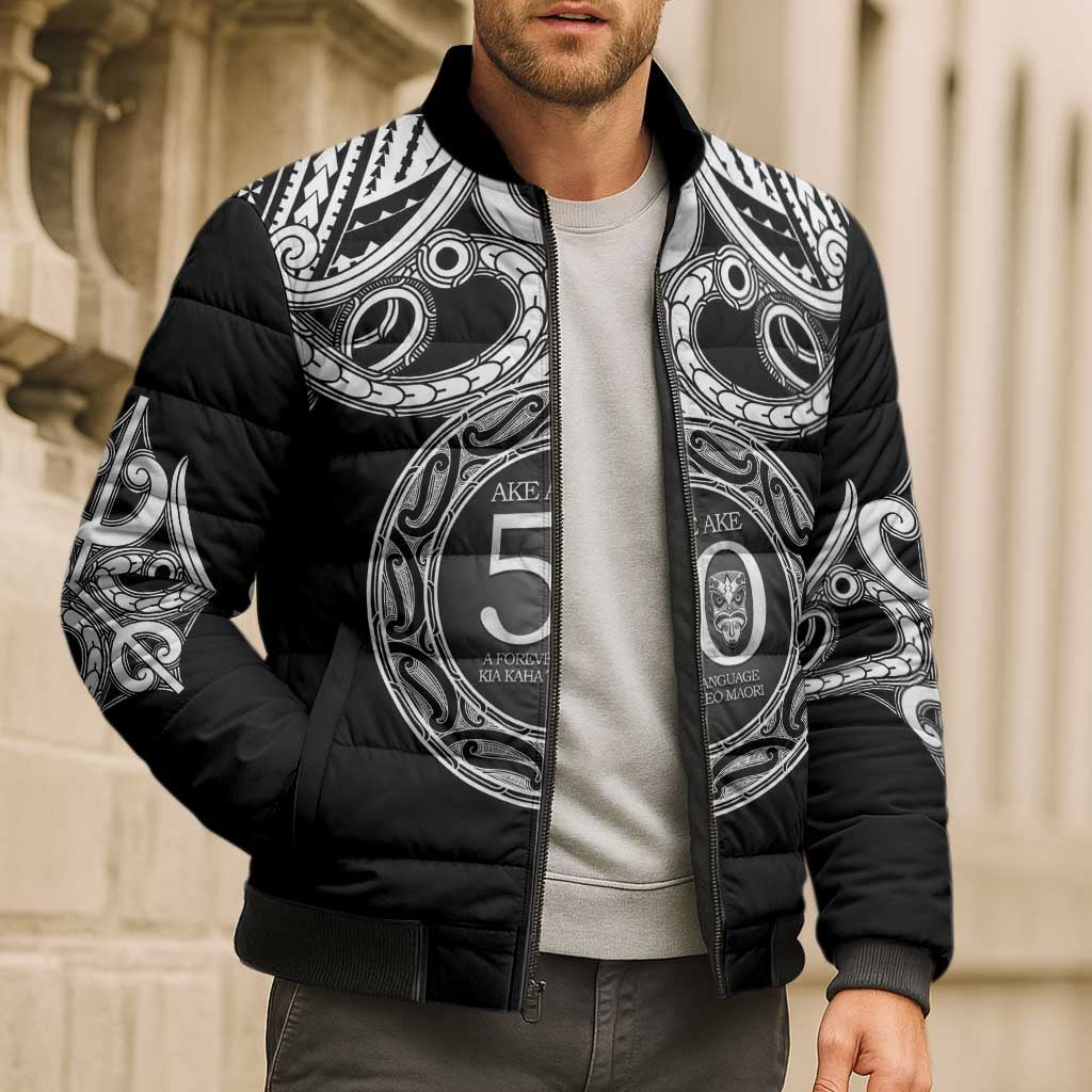 Kia Kaha Te Reo Maori New Zealand Bomber Puffer Jacket 50th Anniversary Ake Ake Ake - Vibe Hoodie