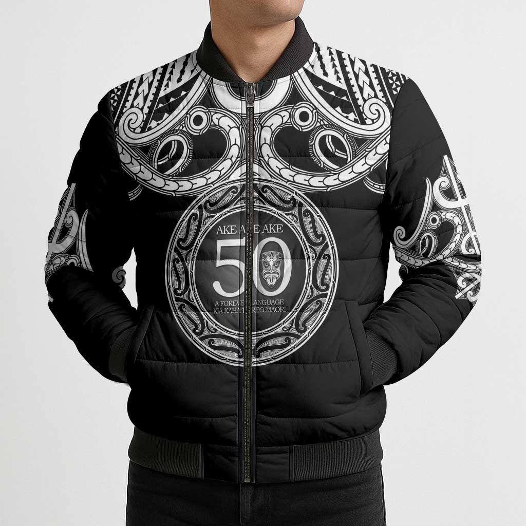 Kia Kaha Te Reo Maori New Zealand Bomber Puffer Jacket 50th Anniversary Ake Ake Ake - Vibe Hoodie