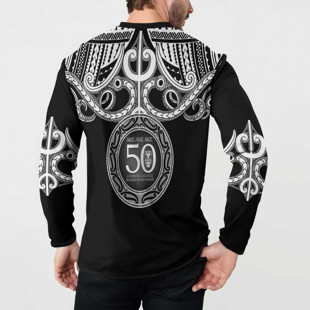 Kia Kaha Te Reo Maori New Zealand Button Sweatshirt 50th Anniversary Ake Ake Ake - Vibe Hoodie