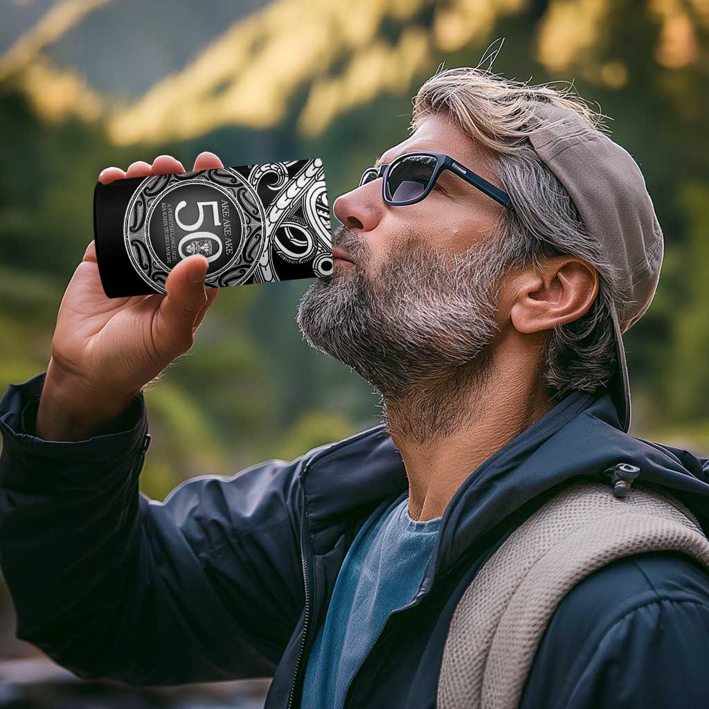 Kia Kaha Te Reo Maori New Zealand 4 in 1 Can Cooler Tumbler 50th Anniversary Ake Ake Ake - Vibe Hoodie