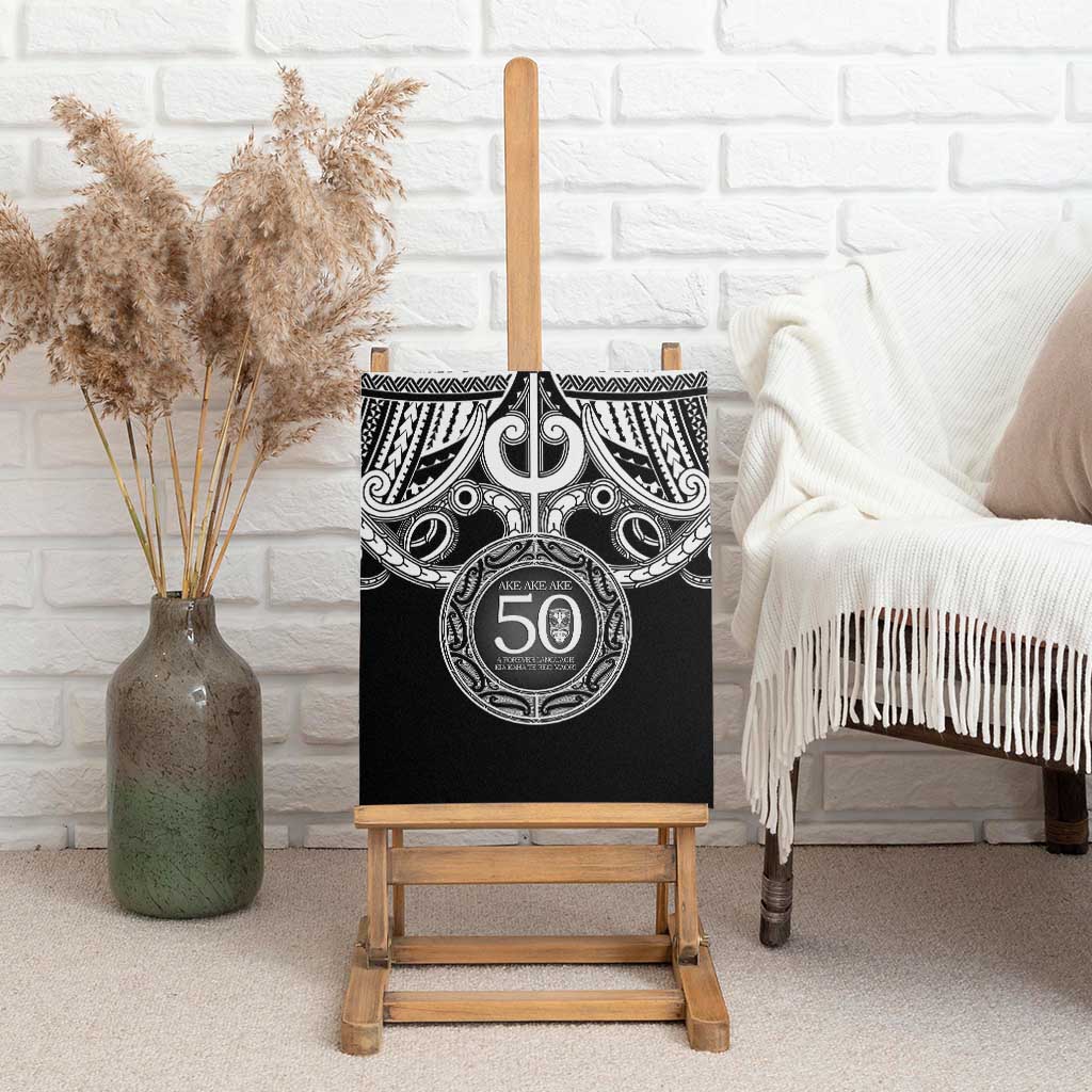 Kia Kaha Te Reo Maori New Zealand Canvas Wall Art 50th Anniversary Ake Ake Ake - Vibe Hoodie