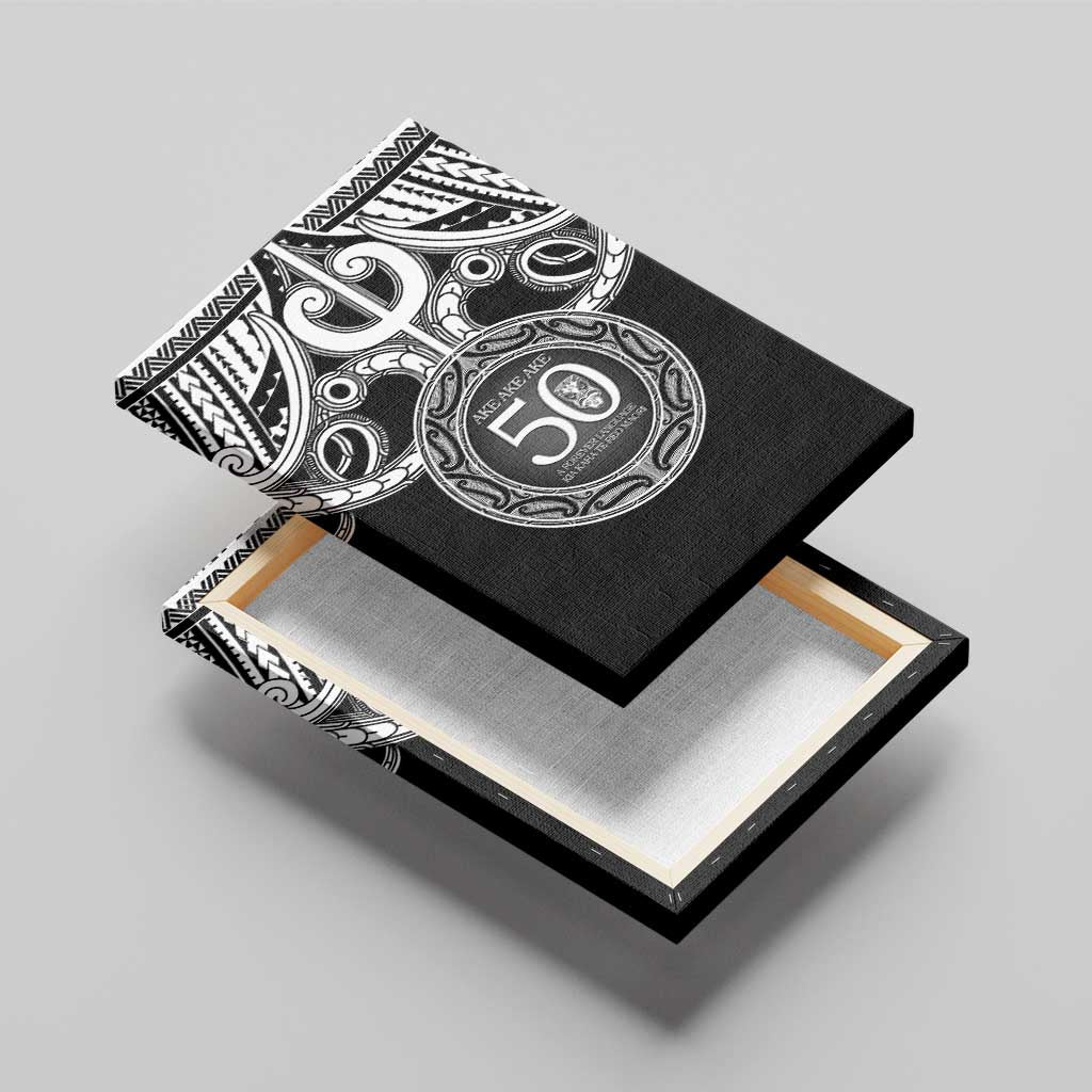 Kia Kaha Te Reo Maori New Zealand Canvas Wall Art 50th Anniversary Ake Ake Ake - Vibe Hoodie