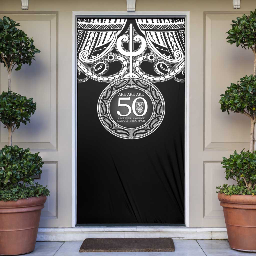 Kia Kaha Te Reo Maori New Zealand Door Cover 50th Anniversary Ake Ake Ake - Vibe Hoodie
