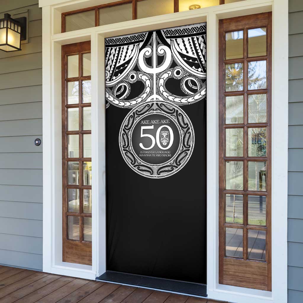 Kia Kaha Te Reo Maori New Zealand Door Cover 50th Anniversary Ake Ake Ake - Vibe Hoodie