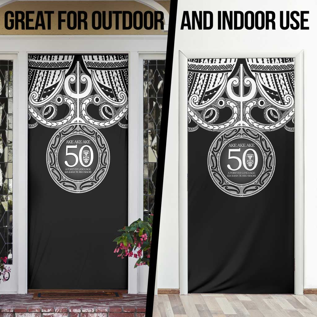 Kia Kaha Te Reo Maori New Zealand Door Cover 50th Anniversary Ake Ake Ake - Vibe Hoodie