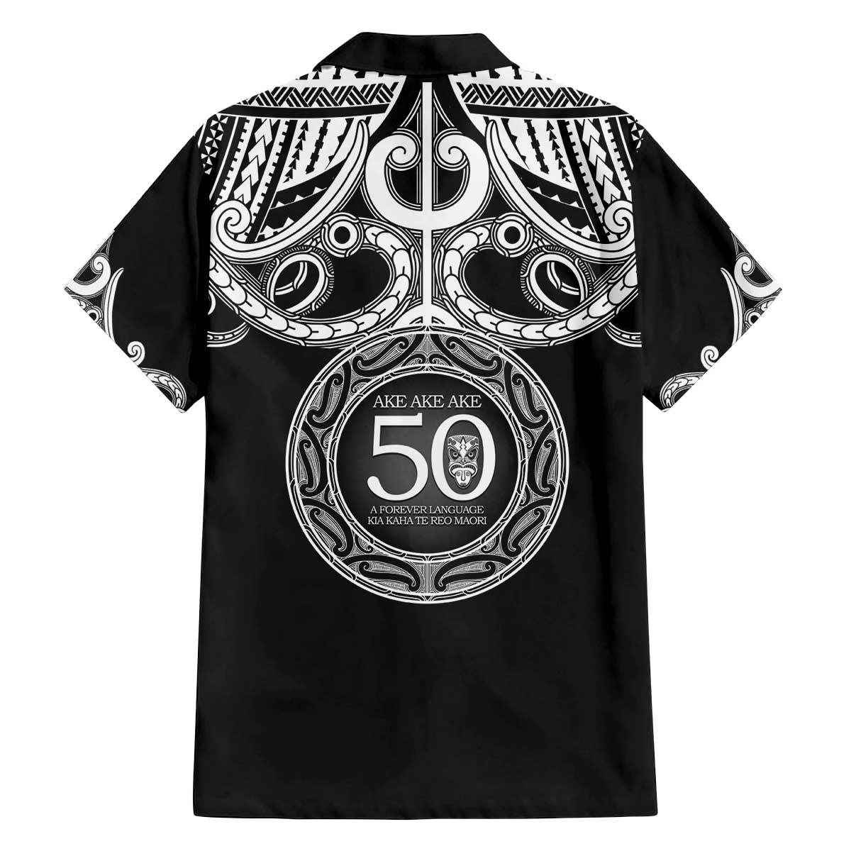 Kia Kaha Te Reo Maori New Zealand Family Matching Off The Shoulder Long Sleeve Dress and Hawaiian Shirt 50th Anniversary Ake Ake Ake - Vibe Hoodie