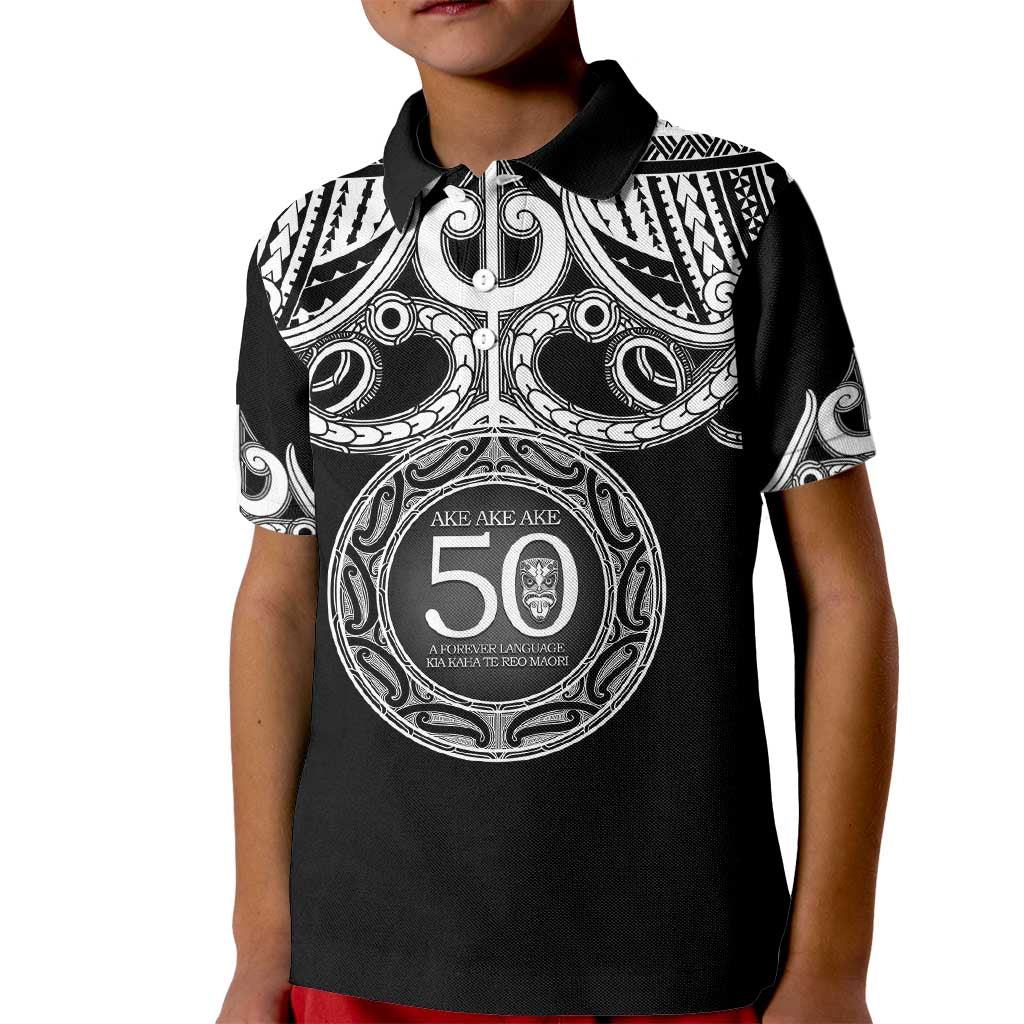 Kia Kaha Te Reo Maori New Zealand Kid Polo Shirt 50th Anniversary Ake Ake Ake - Vibe Hoodie