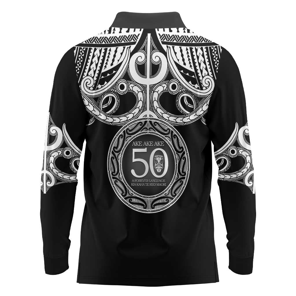 Kia Kaha Te Reo Maori New Zealand Long Sleeve Polo Shirt 50th Anniversary Ake Ake Ake - Vibe Hoodie