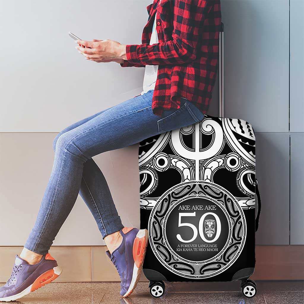 Kia Kaha Te Reo Maori New Zealand Luggage Cover 50th Anniversary Ake Ake Ake - Vibe Hoodie