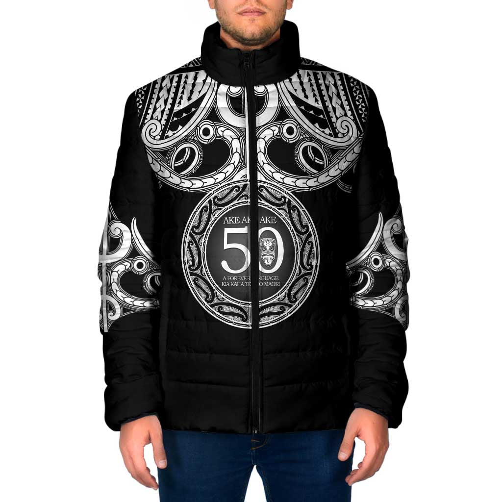 Kia Kaha Te Reo Maori New Zealand Padded Jacket 50th Anniversary Ake Ake Ake - Vibe Hoodie