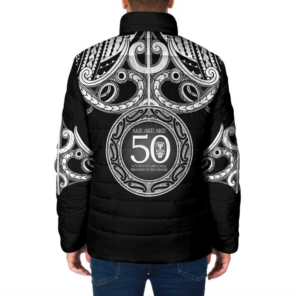 Kia Kaha Te Reo Maori New Zealand Padded Jacket 50th Anniversary Ake Ake Ake - Vibe Hoodie