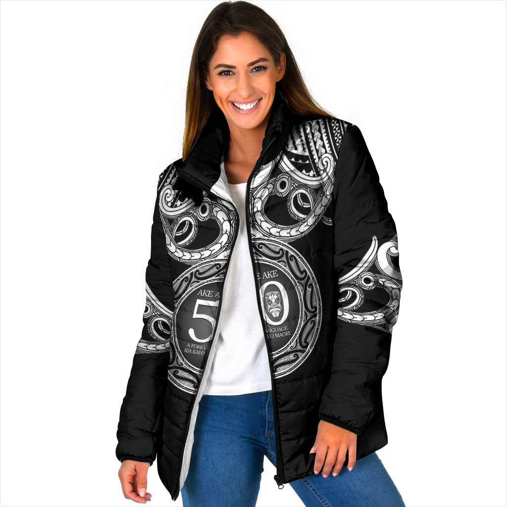 Kia Kaha Te Reo Maori New Zealand Padded Jacket 50th Anniversary Ake Ake Ake - Vibe Hoodie
