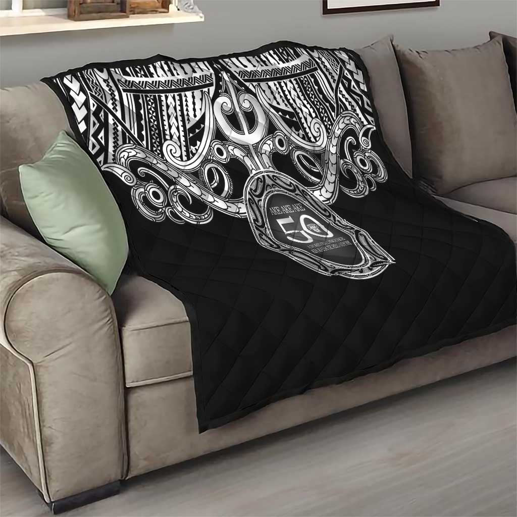 Kia Kaha Te Reo Maori New Zealand Quilt 50th Anniversary Ake Ake Ake - Vibe Hoodie