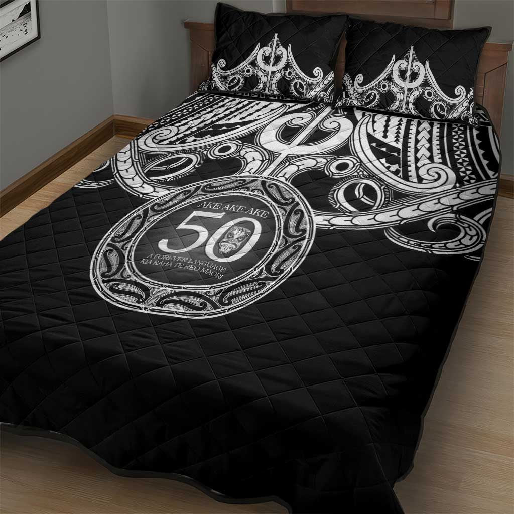 Kia Kaha Te Reo Maori New Zealand Quilt Bed Set 50th Anniversary Ake Ake Ake - Vibe Hoodie