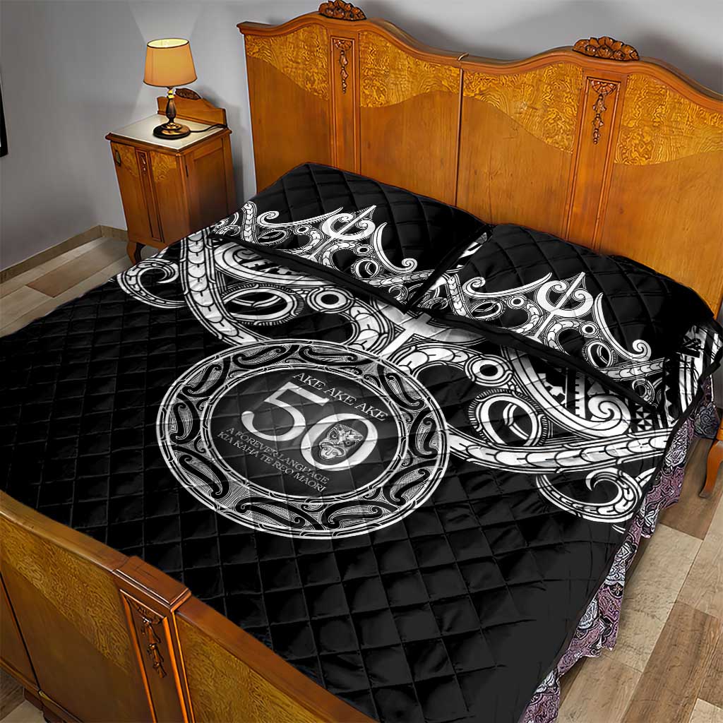 Kia Kaha Te Reo Maori New Zealand Quilt Bed Set 50th Anniversary Ake Ake Ake - Vibe Hoodie