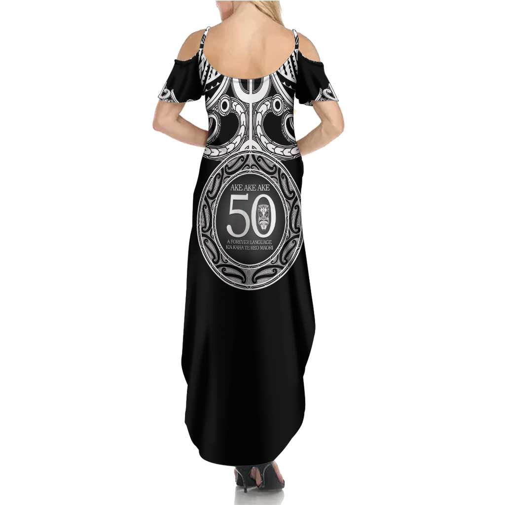 Kia Kaha Te Reo Maori New Zealand Summer Maxi Dress 50th Anniversary Ake Ake Ake - Vibe Hoodie