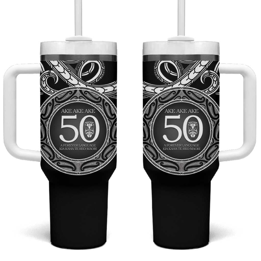 Kia Kaha Te Reo Maori New Zealand Tumbler With Handle 50th Anniversary Ake Ake Ake - Vibe Hoodie