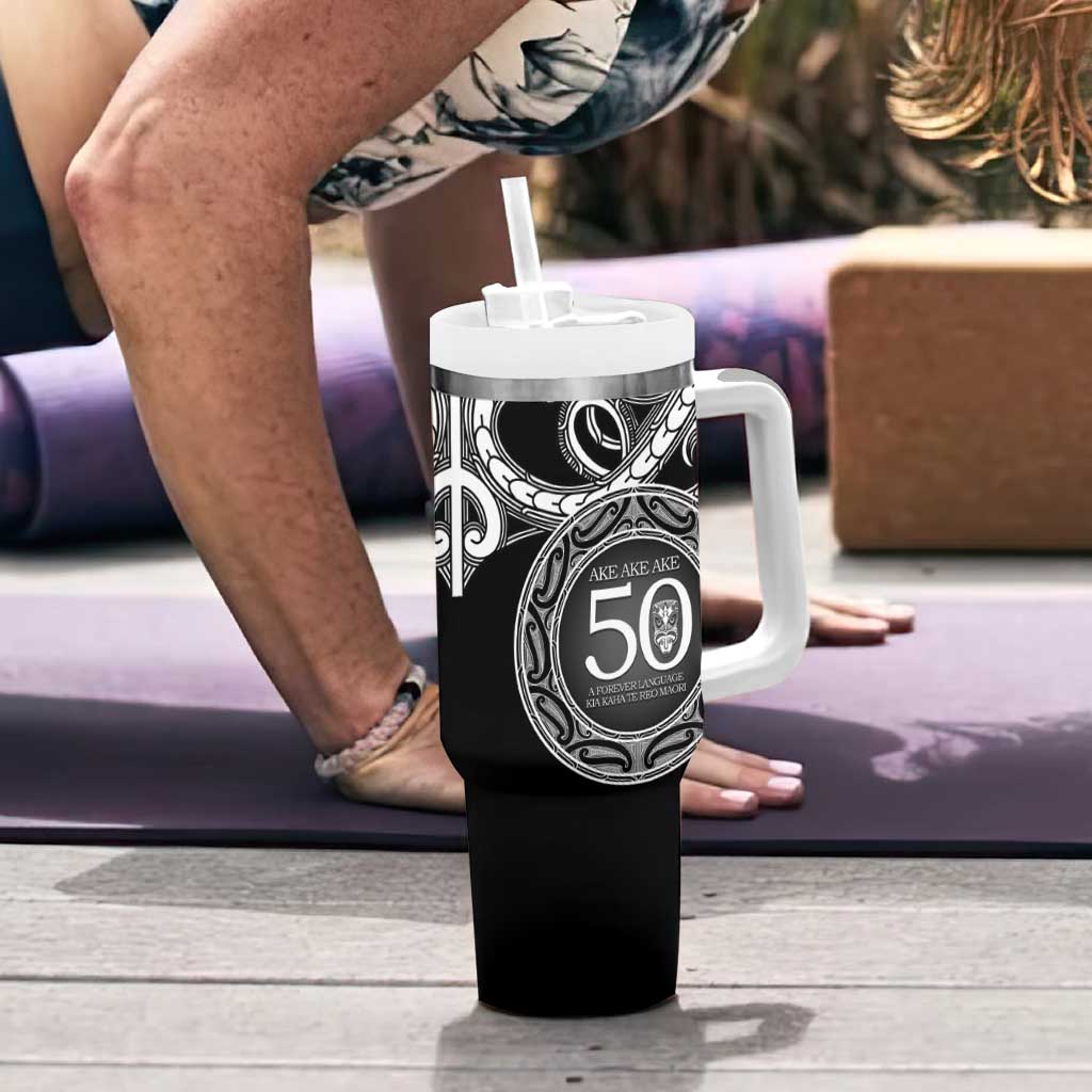 Kia Kaha Te Reo Maori New Zealand Tumbler With Handle 50th Anniversary Ake Ake Ake - Vibe Hoodie