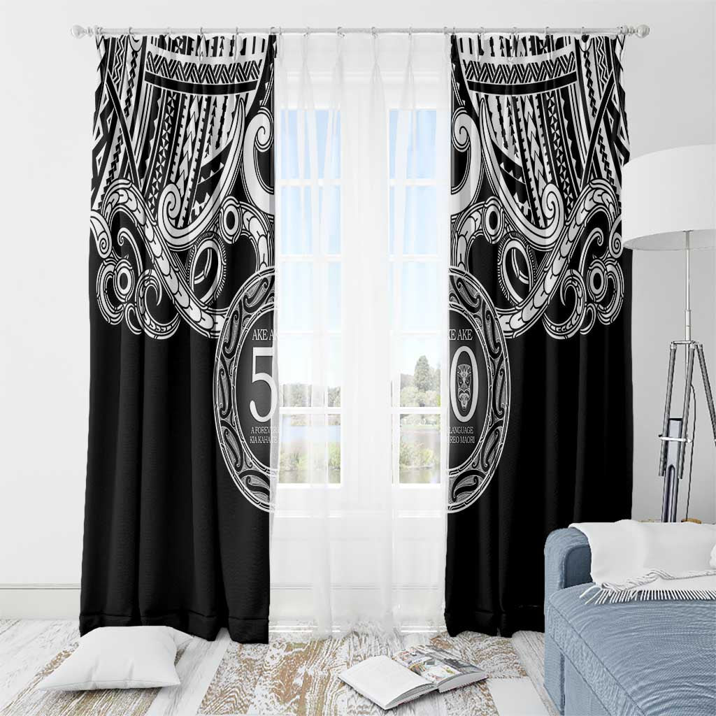 Kia Kaha Te Reo Maori New Zealand Window Curtain 50th Anniversary Ake Ake Ake - Vibe Hoodie
