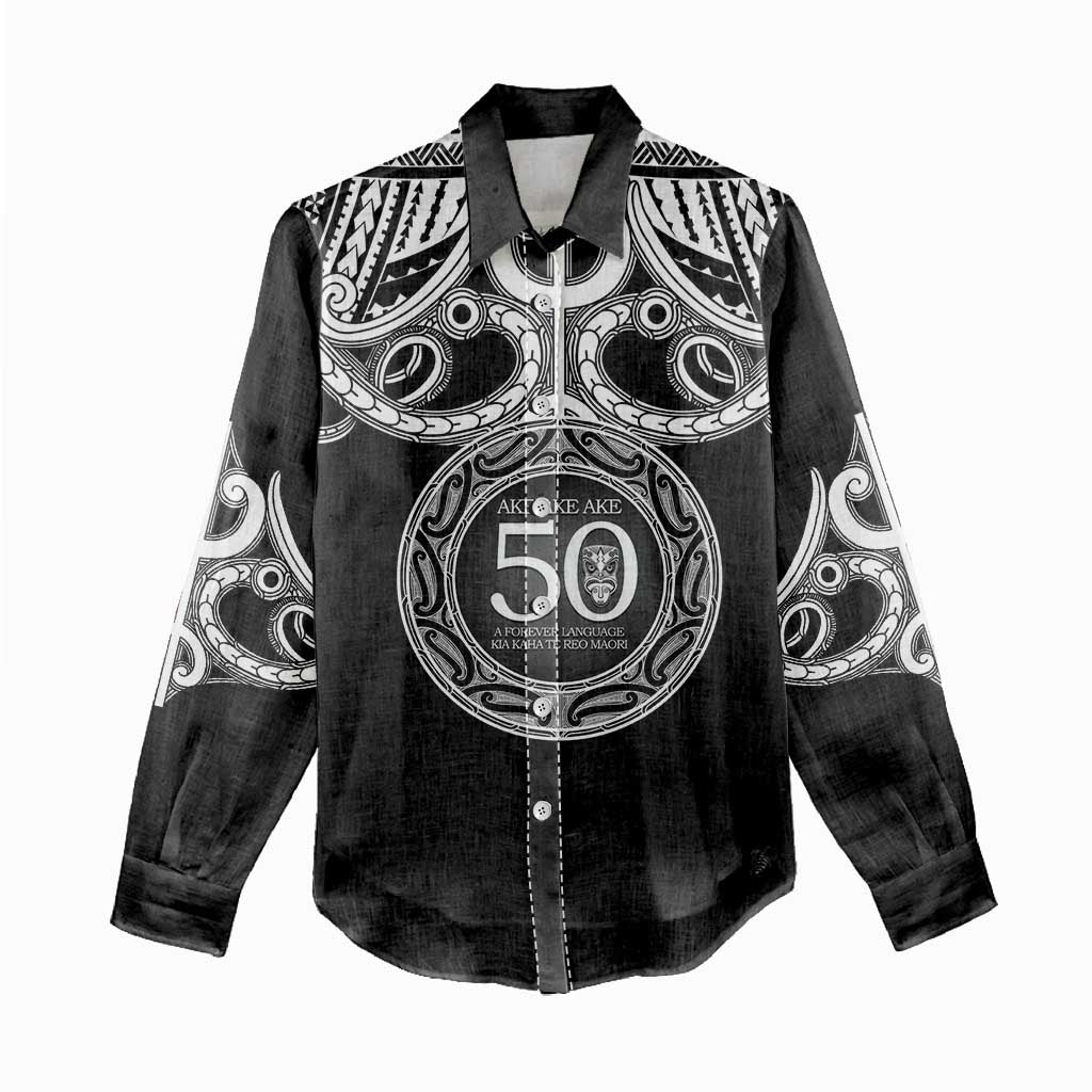 Kia Kaha Te Reo Maori New Zealand Women Casual Shirt 50th Anniversary Ake Ake Ake - Vibe Hoodie