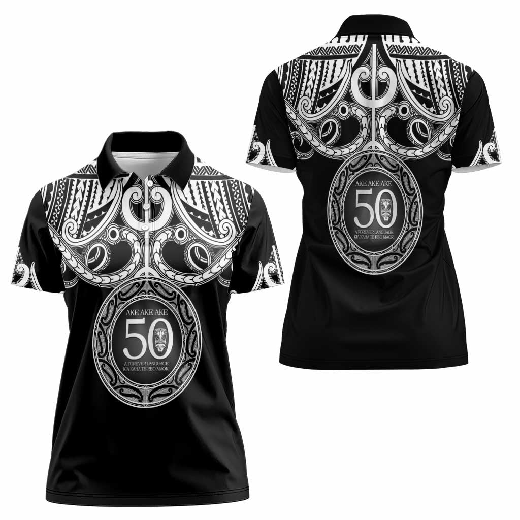 Kia Kaha Te Reo Maori New Zealand Women Polo Shirt 50th Anniversary Ake Ake Ake - Vibe Hoodie