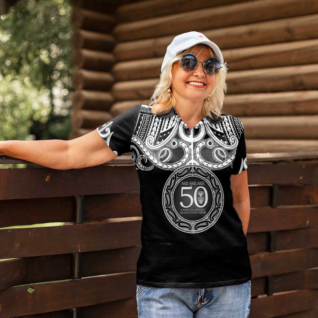 Kia Kaha Te Reo Maori New Zealand Women Polo Shirt 50th Anniversary Ake Ake Ake - Vibe Hoodie