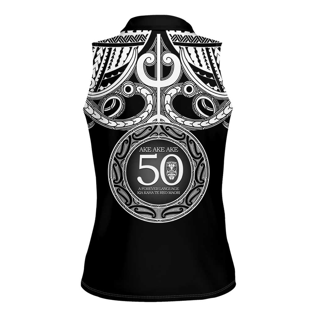 Kia Kaha Te Reo Maori New Zealand Women Sleeveless Polo Shirt 50th Anniversary Ake Ake Ake - Vibe Hoodie