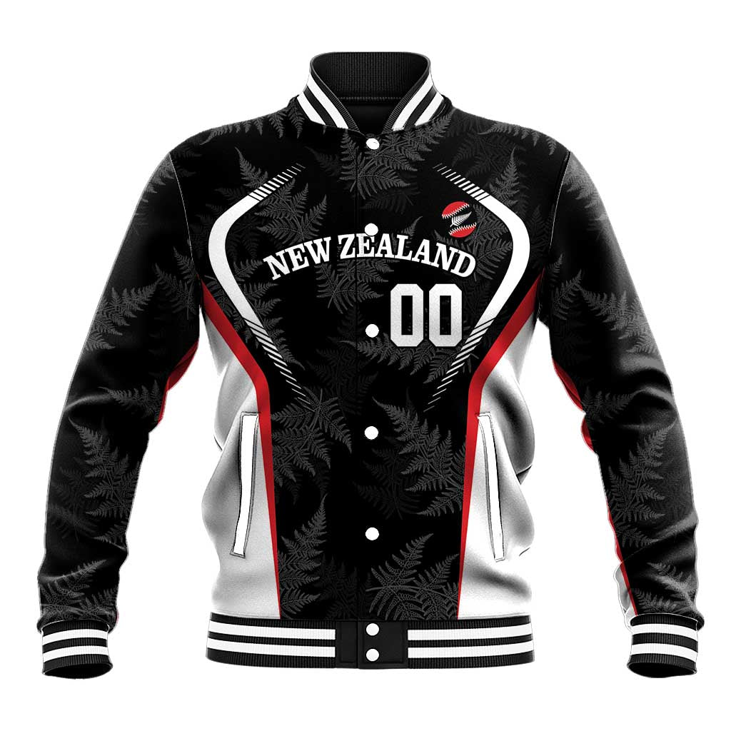 Custom New Zealand Silver Fern Softball Baseball Jacket Go Aotearoa - Vibe Hoodie Shop